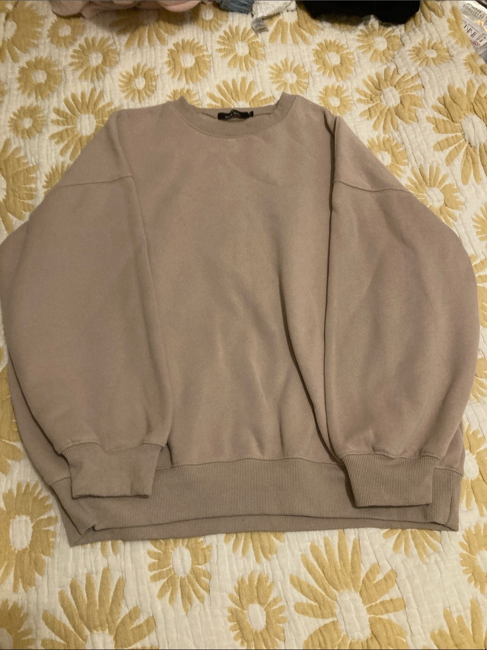 Classic Taupe Crewneck Sweatshirt - Unbranded